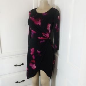 Black and pink elegant dress